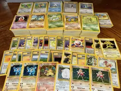 Pokemon Bulk lot Over 1000 Cards WOTC Base Set Charizard Huge No Energy - Image 1