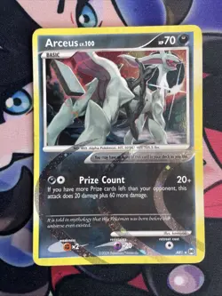 Arceus AR1 Arceus Lv.100 Holo Rare Platinum Pokemon TCG 2009 MP - Image 1