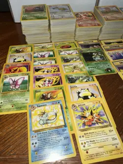 Pokemon Bulk lot Over 1000 Cards WOTC Mixed With Holos And Rares - Image 2