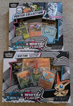 Pokemon TCG Black Bolt & White Flare Victini Illustration & Poster Collection 🔥 - Image 1