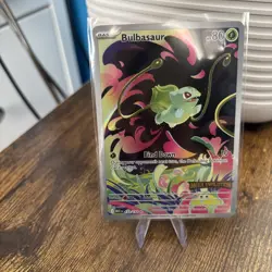 Pokemon Near mint Bulbasaur Mega Evolution Promo Card Illustration Rare 133/132 - Image 1