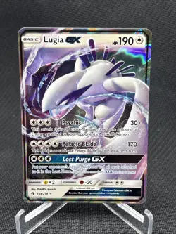Lugia GX 159/214 Sm-Lost Thunder Holo Pokemon Card - Near Mint - Image 1