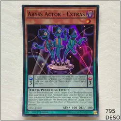Abyss Actor - Extras - DESO-EN020 - Super Rare 1st Edition Yugioh - Image 1