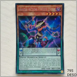 Abyss Actor- Wild Hope - DESO-EN022 - Secret Rare 1st Edition Yugioh - Image 1