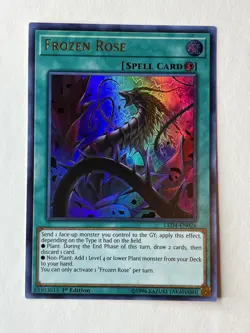 Yu-Gi-Oh! Frozen Rose LED4-EN026 1st Edition, Ultra Rare, NM - Image 1