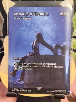 Final Fantasy MTG Memories of Nibelheim Stroke of Midnight Showcase Card - Image 1