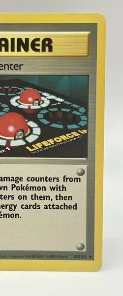 1999 Pokemon Center 85/102 Pokemon Trainer Card Vintage LP/MP - Image 2