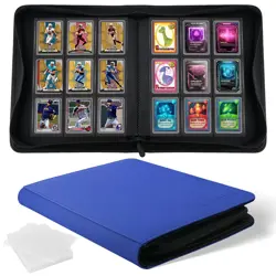 Top Loader Binder 9 Pocket Trading Card Binder for 3"x4" Rigid Cards 360 Pock... - Image 1