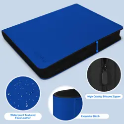 Top Loader Binder 9 Pocket Trading Card Binder for 3"x4" Rigid Cards 360 Pock... - Image 5