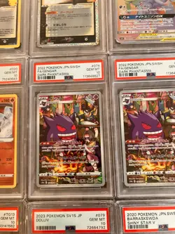 Pokemon PSA Graded 16 Card Bundle Mostly 10s, Gengar, Snorlax, Umbreon Gold star - Image 14