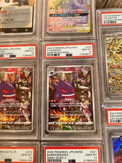 Pokemon PSA Graded 16 Card Bundle Mostly 10s, Gengar, Snorlax, Umbreon Gold star - Image 15