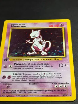 Mewtwo 10/102 1st Edition French Pokemon Card 1999 Base Set NM-Mint 🇫🇷 - Image 4