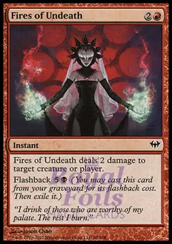 Fires of Undeath 4x FOIL DKA MTG Dark Ascension Common MINT red - Image 1