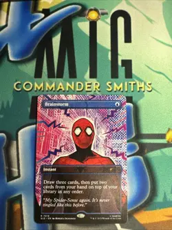 Brainstorm - COLOR 🔥 Borderless NONFOIL 🔥 MTG NM Secret Lair Spider-Man 7019 - Image 1
