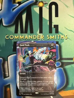 Fatal Push - COLOR 🔥 Borderless NONFOIL 🔥 MTG NM Secret Lair Spider-Man 7020 - Image 1