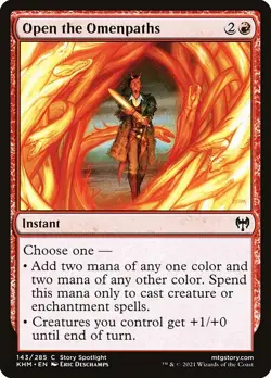 (1x FOIL) OPEN THE OMENPATHS - Kaldheim - MTG Magic the Gathering Card - Image 1