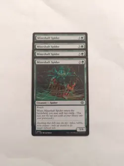 (4) Mineshaft Spider *PLAYSET* The Lost Caverns of Ixalan Regular NM MTG - Image 1