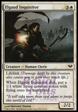 Elgaud Inquisitor 4x FOIL DKA MTG Dark Ascension Common MINT white - Image 1