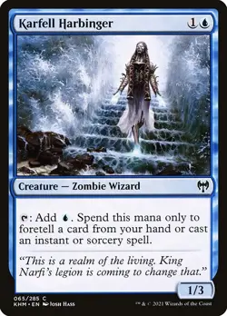 (1x FOIL) KARFELL HARBINGER - Kaldheim - MTG Magic the Gathering Card - Image 1