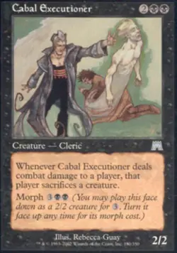 Cabal Executioner -Foil Medium Play MTG Onslaught - Image 1