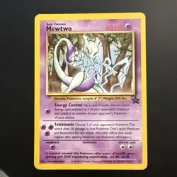 Pokemon TCG Mewtwo WOTC Black Star Promo #12 - MP/LP - Image 1