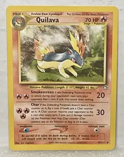 Quilava 47/111 Pokemon WOTC Non Halo Neo Genesis 2000 Vintage NM - Image 1