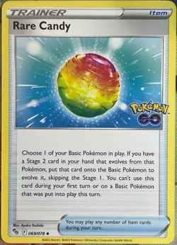 Rare Candy - 069/078 - Pokemon Go Pokemon 2022 - Image 1