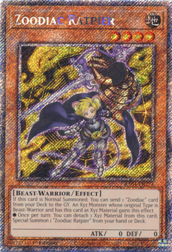 Zoociac Ratpier - RA04-EN274 - Platinum Secret Rare 1st Edition NM-M Yugioh - Image 1