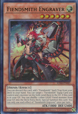 Fiendsmith Engraver - RA04-EN049 - Ultra Rare 1st Edition - NM-M Yugioh - Image 1
