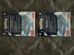 2 Brand NEW Shiny Koraidon & Miraidon Pokemon Scarlet Violet Gamestop code cards - Image 2