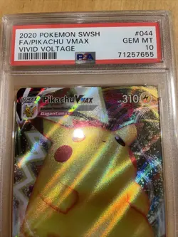 2020 Pokemon SWSH Vivid Voltage Pikachu VMAX Full Art Card 044/185 PSA 10 - Image 5