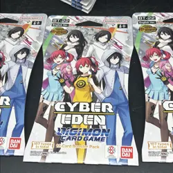 16x Digimon Card Game Cyber Eden Booster Packs #TH - Image 2