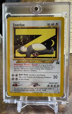 Snorlax Z Black Star Promo #49 Basic Pokemon Card TCG WOTC League NM - Image 1