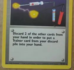 Item Finder 74/102 Rare Non-Holo Base Set Pokemon Trainer Card MP - Image 3
