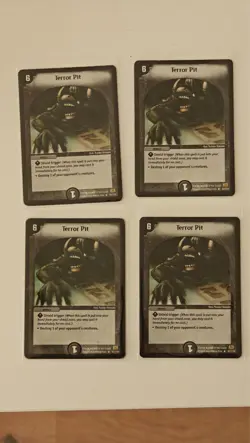 4x Terror Pit 63/110 - Duel Masters cards - playset - MP/HP - Image 1