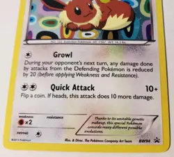 Pokemon Card - Eevee Black and White Holo BW94 Promo Light Play See Pictures - Image 2