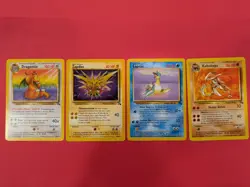 Pokemon TCG. Lot of 4 Rare (Non Holo) Fossil Set Cards. NM Condition. - Image 1