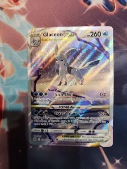 Pokemon TCG Crown Zenith Galarian Gallery Glaceon VSTAR Holo Card GG40/GG70 - Image 1