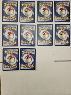 Fossil Set NM 1st edition - 10 Pokemon Cards -3 Uncommon 7 Common - Image 5