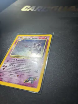 Pokemon Vintage Sabrina’s Gengar Ultra Rare Card Halo Big Swirl Near Mint - Image 3