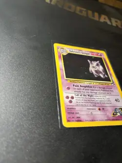 Pokemon Vintage Sabrina’s Gengar Ultra Rare Card Halo Big Swirl Near Mint - Image 4