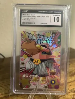 CGC 10 Dragon Ball Super Divers Majin Buu: Good EX2-007 Japanese Trading Card - Image 1