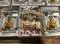 1996 Dark Age Feudal Lords CCG Card Game FACTORY SEALED 10x Booster Packs +deck - Image 2