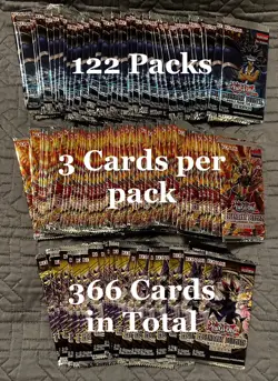 122 Packs KONAMI Yu-Gi-Oh Legendary Duelists 1st Edition Lite Edition 366 Cards - Image 3