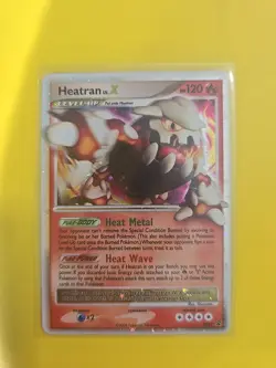 Pokemon Card Heatran LV. X DP31 Diamond & Pearl Black Star Promo Light Play - Image 1