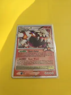 Pokemon Card Heatran LV. X DP31 Diamond & Pearl Black Star Promo Light Play - Image 2
