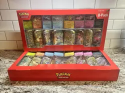 2x Pokemon TCG Prismatic Evolutions Costco 8 Mini-Tin Bundle w/ Promo Cards NEW - Image 1