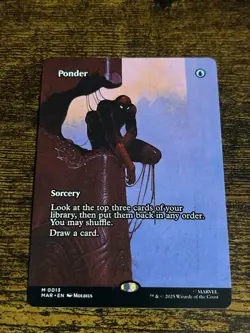 2025 MTG Marvel Spider-Man Ponder (Borderless) 0013 (M) MAR - Image 1