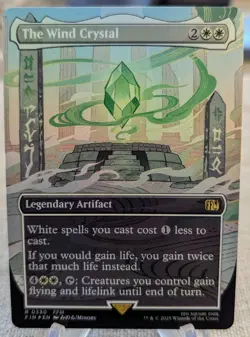 MTG: Final Fantasy: THE WIND CRYSTAL (BORDERLESS) (FOIL) Rare #330 - Image 1