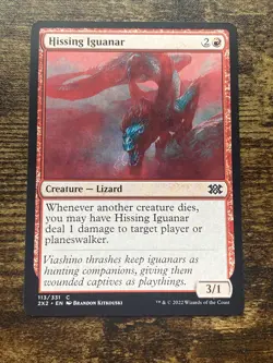 Hissing Iguanar 113/331 Double Masters 2022 MTG Magic The Gathering L9669* - Image 1